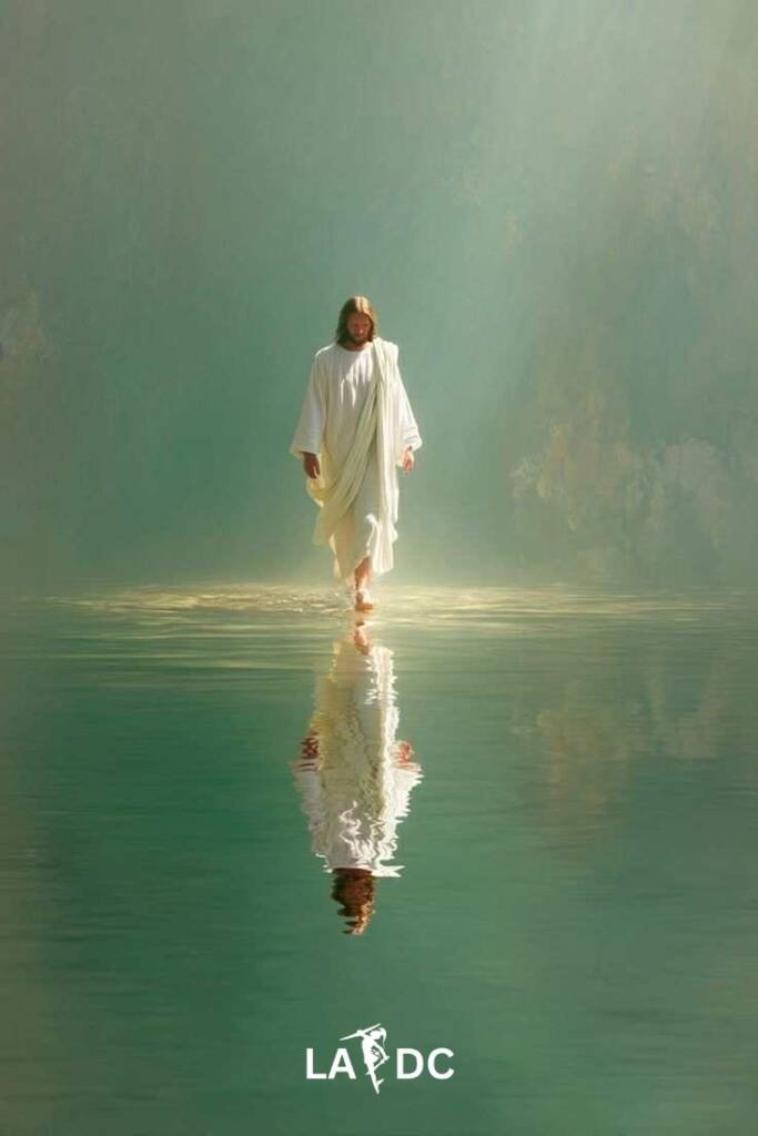 Jésus marche sur l'eau et révèle qu’il est à la fois proche et tout-puissant.